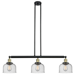 Bell - 3 Light - 41 inch - Black Antique Brass - Stem Hung - Adjustable Island Light (3442|213-BAB-G74-LED)