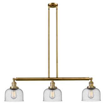 Bell - 3 Light - 41 inch - Brushed Brass - Stem Hung - Adjustable Island Light (3442|213-BB-G74-LED)