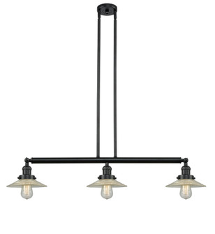 Halophane - 3 Light - 41 inch - Matte Black - Stem Hung - Adjustable Island Light (3442|213-BK-G2)