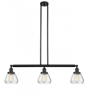 Fulton - 3 Light - 39 inch - Oil Rubbed Bronze - Stem Hung - Island Light (3442|213-OB-G172-LED)