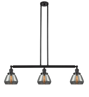 Fulton - 3 Light - 39 inch - Oil Rubbed Bronze - Stem Hung - Adjustable Island Light (3442|213-OB-G173-LED)