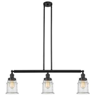 Canton - 3 Light - 39 inch - Oil Rubbed Bronze - Stem Hung - Adjustable Island Light (3442|213-OB-G184-LED)