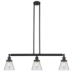 Cone - 3 Light - 39 inch - Oil Rubbed Bronze - Stem Hung - Adjustable Island Light (3442|213-OB-G62-LED)
