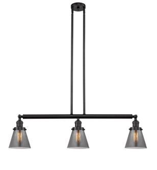 Cone - 3 Light - 39 inch - Oil Rubbed Bronze - Stem Hung - Adjustable Island Light (3442|213-OB-G63-LED)
