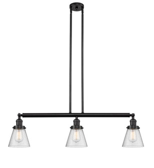 Cone - 3 Light - 39 inch - Oil Rubbed Bronze - Stem Hung - Adjustable Island Light (3442|213-OB-G64-LED)