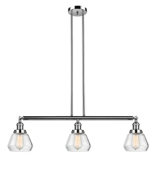 Fulton - 3 Light - 39 inch - Polished Nickel - Stem Hung - Adjustable Island Light (3442|213-PN-G172-LED)