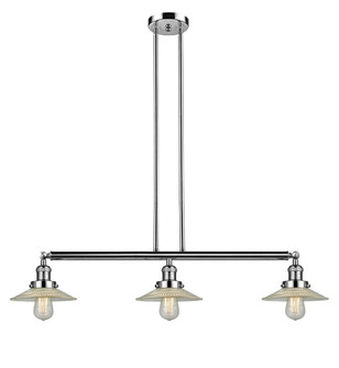 Halophane - 3 Light - 41 inch - Polished Nickel - Stem Hung - Adjustable Island Light (3442|213-PN-G2-LED)