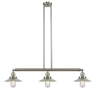 Halophane - 3 Light - 41 inch - Brushed Satin Nickel - Stem Hung - Adjustable Island Light (3442|213-SN-G2-LED)
