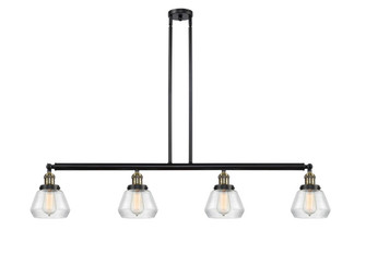 Fulton - 4 Light - 51 inch - Black Antique Brass - Stem Hung - Adjustable Island Light (3442|214-BAB-G172)