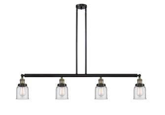 Bell - 4 Light - 50 inch - Black Antique Brass - Stem Hung - Adjustable Island Light (3442|214-BAB-G52-LED)