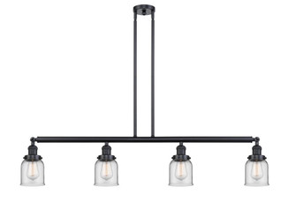 Bell - 4 Light - 50 inch - Matte Black - Stem Hung - Island Light (3442|214-BK-G52-LED)