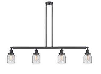 Bell - 4 Light - 50 inch - Matte Black - Stem Hung - Island Light (3442|214-BK-G54-LED)