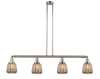 Chatham - 4 Light - 51 inch - Polished Nickel - Stem Hung - Adjustable Island Light (3442|214-PN-G146-LED)