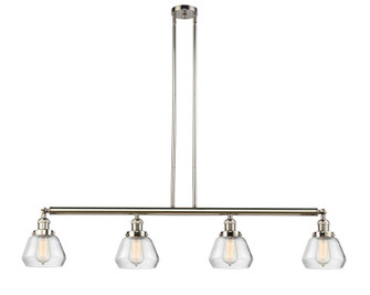 Fulton - 4 Light - 51 inch - Polished Nickel - Stem Hung - Adjustable Island Light (3442|214-PN-G172-LED)