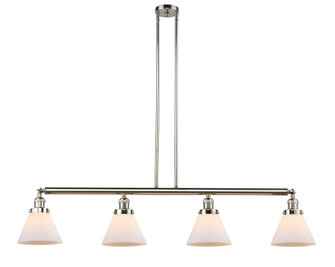 Cone - 4 Light - 52 inch - Polished Nickel - Stem Hung - Adjustable Island Light (3442|214-PN-G41-LED)
