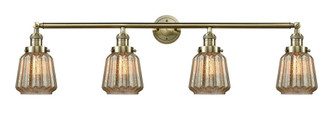 Chatham - 4 Light - 42 inch - Antique Brass - Adjustable Bath Vanity Light (3442|215-AB-G146)