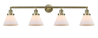 Cone - 4 Light - 44 inch - Antique Brass - Adjustable Bath Vanity Light (3442|215-AB-G41-LED)