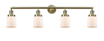 Bell - 4 Light - 42 inch - Antique Brass - Adjustable Bath Vanity Light (3442|215-AB-G51-LED)