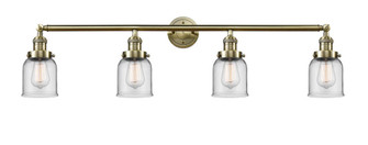 Bell - 4 Light - 42 inch - Antique Brass - Adjustable Bath Vanity Light (3442|215-AB-G52-LED)
