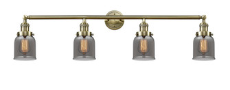Bell - 4 Light - 42 inch - Antique Brass - Adjustable Bath Vanity Light (3442|215-AB-G53-LED)