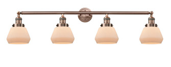 Fulton - 4 Light - 43 inch - Antique Copper - Adjustable Bath Vanity Light (3442|215-AC-G171-LED)