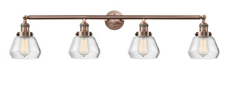 Fulton - 4 Light - 43 inch - Antique Copper - Adjustable Bath Vanity Light (3442|215-AC-G172-LED)