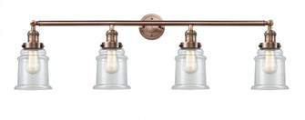 Canton - 4 Light - 42 inch - Antique Copper - Bath Vanity Light (3442|215-AC-G182-LED)