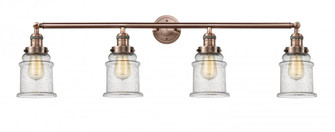 Canton - 4 Light - 42 inch - Antique Copper - Bath Vanity Light (3442|215-AC-G184-LED)