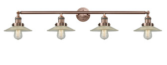 Halophane - 4 Light - 45 inch - Antique Copper - Adjustable Bath Vanity Light (3442|215-AC-G2-LED)
