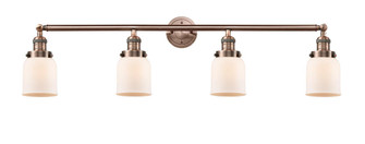 Bell - 4 Light - 42 inch - Antique Copper - Adjustable Bath Vanity Light (3442|215-AC-G51-LED)