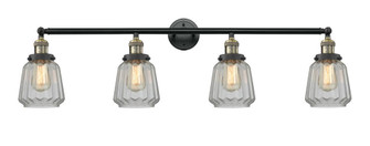 Chatham - 4 Light - 42 inch - Black Antique Brass - Adjustable Bath Vanity Light (3442|215-BAB-G142-LED)