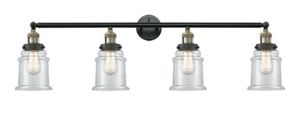 Canton - 4 Light - 42 inch - Black Antique Brass - Adjustable Bath Vanity Light (3442|215-BAB-G182-LED)