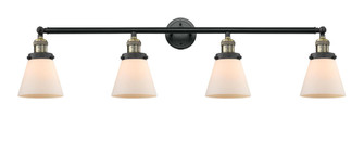 Cone - 4 Light - 42 inch - Black Antique Brass - Adjustable Bath Vanity Light (3442|215-BAB-G61-LED)