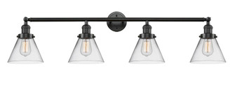 Cone - 4 Light - 44 inch - Oil Rubbed Bronze - Adjustable Bath Vanity Light (3442|215-OB-G42-LED)