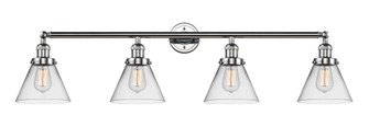 Cone - 4 Light - 44 inch - Polished Chrome - Adjustable Bath Vanity Light (3442|215-PC-G42-LED)
