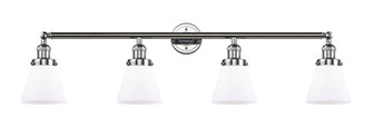 Cone - 4 Light - 42 inch - Polished Chrome - Adjustable Bath Vanity Light (3442|215-PC-G61-LED)
