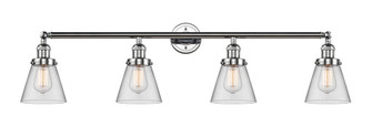 Cone - 4 Light - 42 inch - Polished Chrome - Adjustable Bath Vanity Light (3442|215-PC-G62-LED)