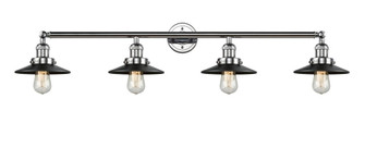 Railroad - 4 Light - 44 inch - Polished Chrome - Adjustable Bath Vanity Light (3442|215-PC-M6BK-LED)