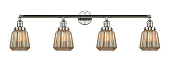 Chatham - 4 Light - 42 inch - Polished Nickel - Adjustable Bath Vanity Light (3442|215-PN-G146-LED)