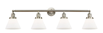 Cone - 4 Light - 44 inch - Brushed Satin Nickel - Adjustable Bath Vanity Light (3442|215-SN-G41-LED)