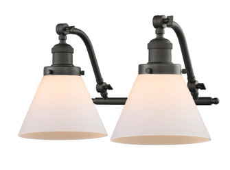 Cone - 2 Light - 18 inch - Oil Rubbed Bronze - Adjustable Bath Vanity Light (3442|515-2W-OB-G41-LED)