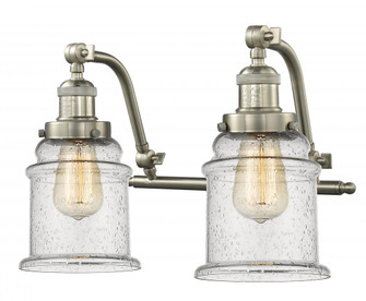 Canton - 2 Light - 18 inch - Brushed Satin Nickel - Adjustable Bath Vanity Light (3442|515-2W-SN-G184-LED)