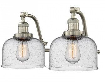 Bell - 2 Light - 18 inch - Brushed Satin Nickel - Adjustable Bath Vanity Light (3442|515-2W-SN-G74-LED)