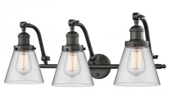 Cone - 3 Light - 28 inch - Oil Rubbed Bronze - Adjustable Bath Vanity Light (3442|515-3W-OB-G62-LED)