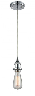 Bare Bulb - 1 Light - 5 inch - Polished Chrome - Cord hung - Mini Pendant (3442|516-1P-PC-LED)