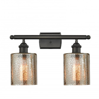 Cobbleskill - 2 Light - 15 inch - Oil Rubbed Bronze - Bath Vanity Light (3442|516-2W-OB-G116-LED)