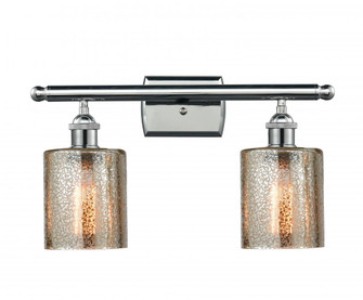 Cobbleskill - 2 Light - 15 inch - Polished Chrome - Bath Vanity Light (3442|516-2W-PC-G116-LED)