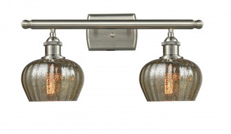 Fenton - 2 Light - 17 inch - Brushed Satin Nickel - Bath Vanity Light (3442|516-2W-SN-G96-LED)