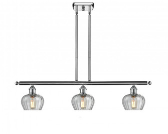 Fenton - 3 Light - 36 inch - Polished Chrome - Stem hung - Island Light (3442|516-3I-PC-G92-LED)