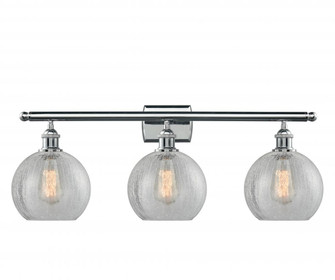 Athens - 3 Light - 28 inch - Polished Chrome - Bath Vanity Light (3442|516-3W-PC-G125-LED)